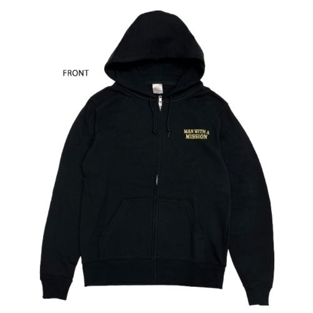 マンウィズ MAN WITH A MISSION GAWパーカー ネイビー XLサイズ