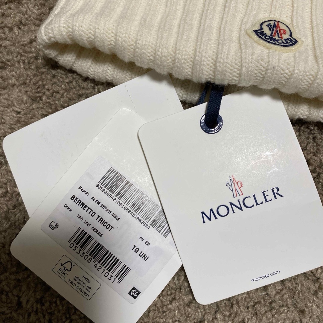 MONCLER ニット帽 ファーキャップ