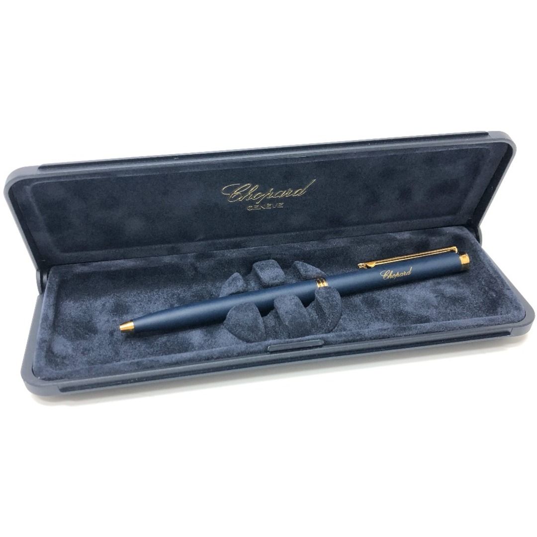 ショパール Chopard ペン ロゴ 筆記用具 ボールペン ネイビー 新品同様