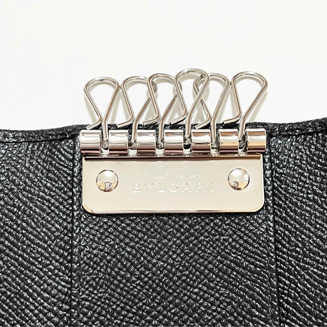 BVLGARI - ほぼ未使用☆ BVLGARI ブルガリ キーケース ブラック 黒 箱