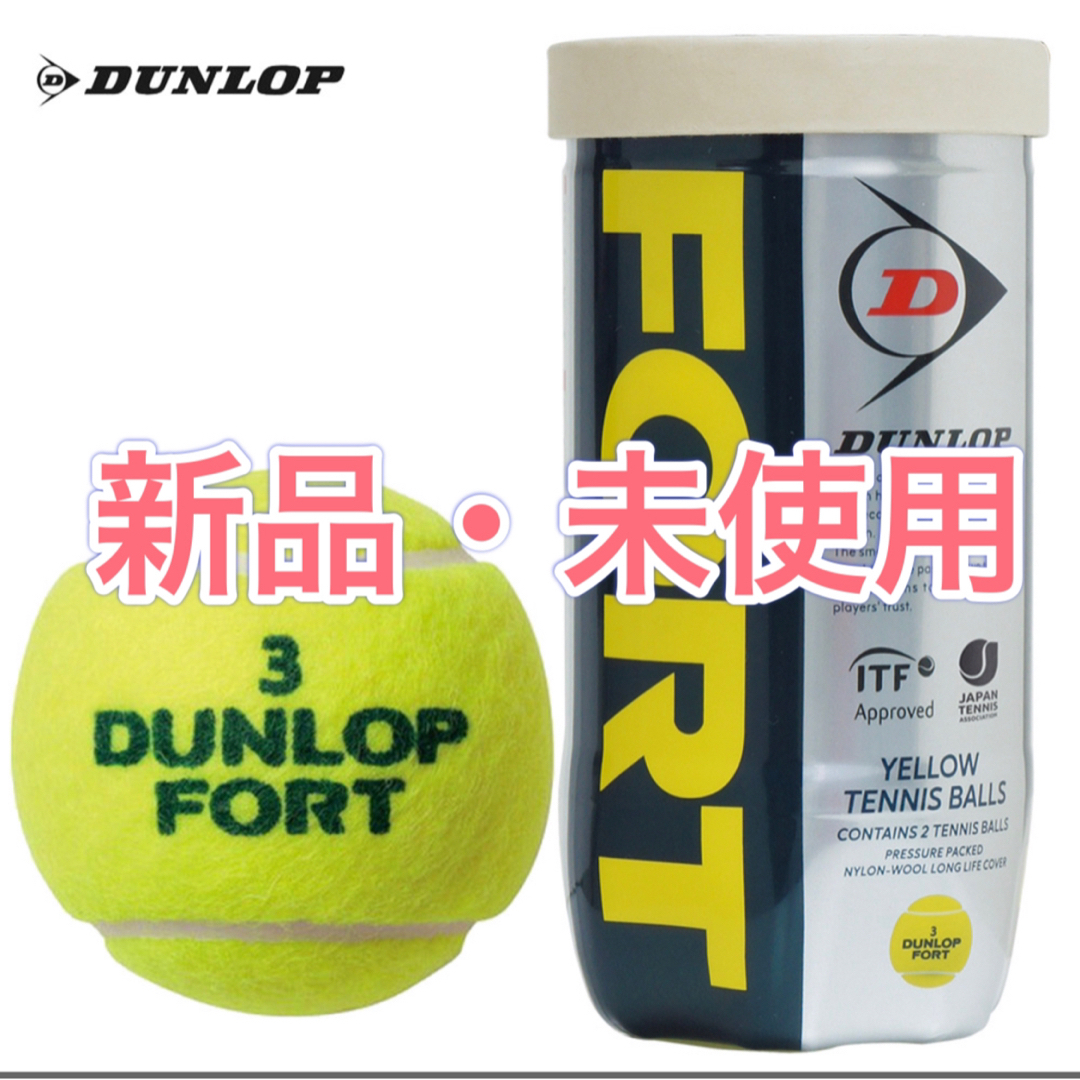 DUNLOP ダンロップFORT フォート 2個入1箱 30缶/60球 新品 ダンロップ