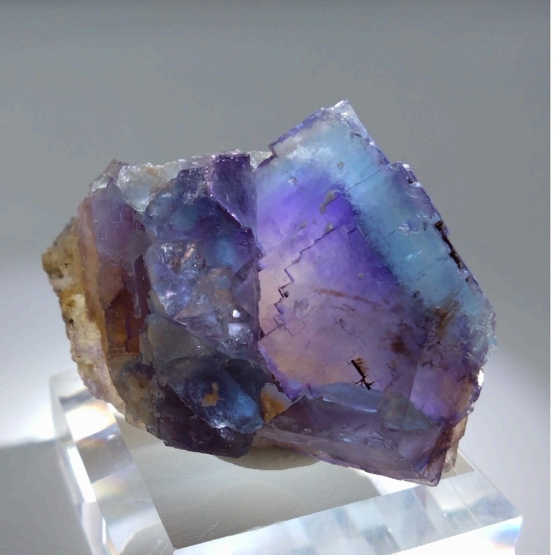 フローライトイリノイ産ブルー蛍石鉱物【B-4】