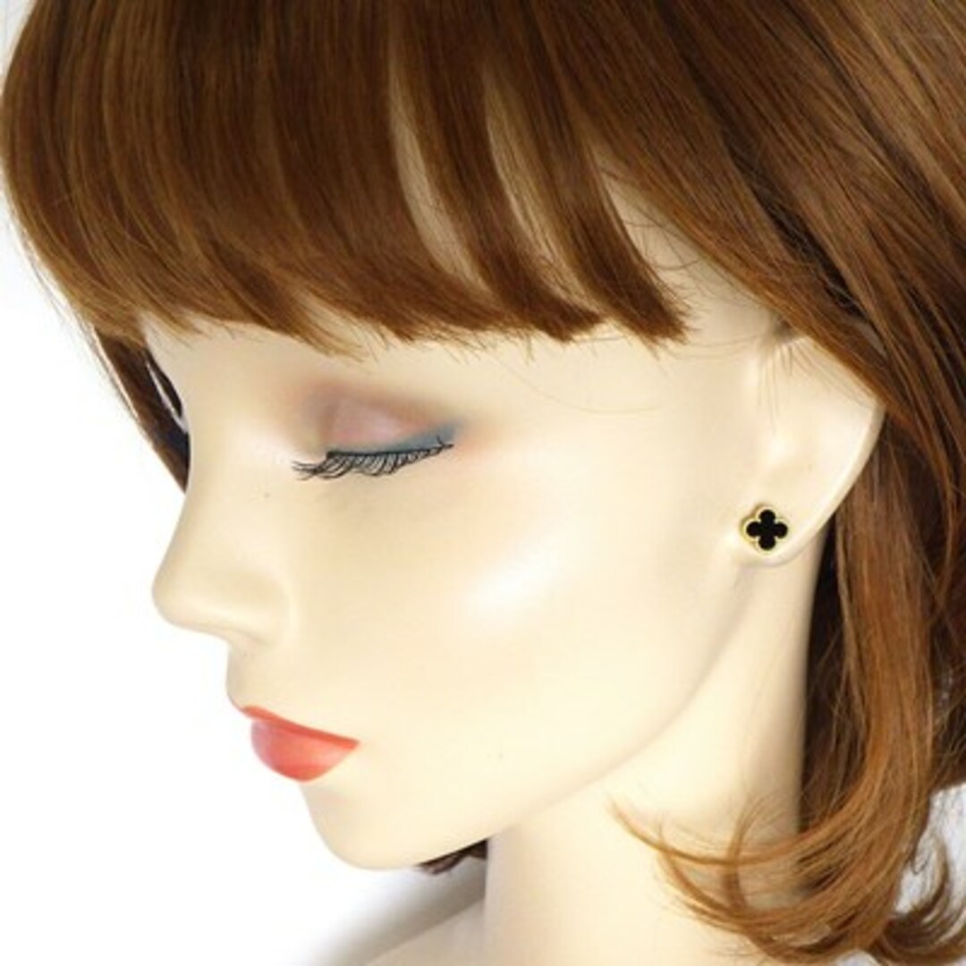 ヴァンクリーフアーペル スウィートアルハンブラ ピアス オニキス