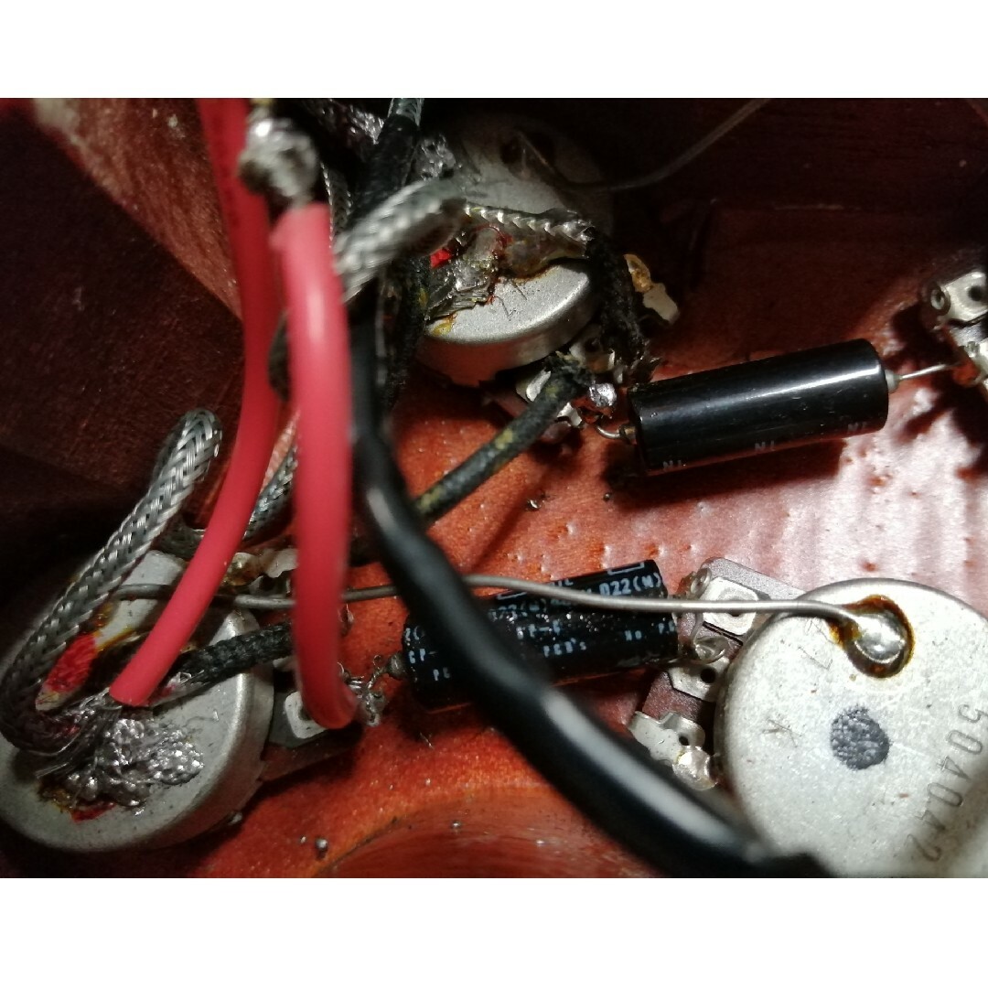 レスポール虎目良ギブソンギグケース付