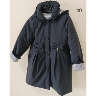 タルティーヌ エ ショコラファー襟ウールコート120