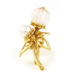 MIKIMOTO - ミキモト MIKIMOTO ピンブローチ 葉っぱ リーフ 蕾 花