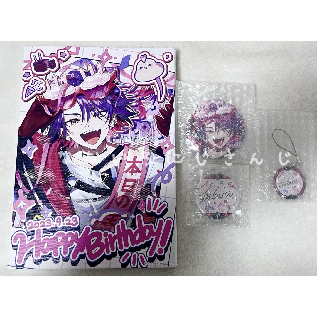 にじさんじ 渡会雲雀 2022誕生日 缶バッジセット にじさんじ 渡会雲雀