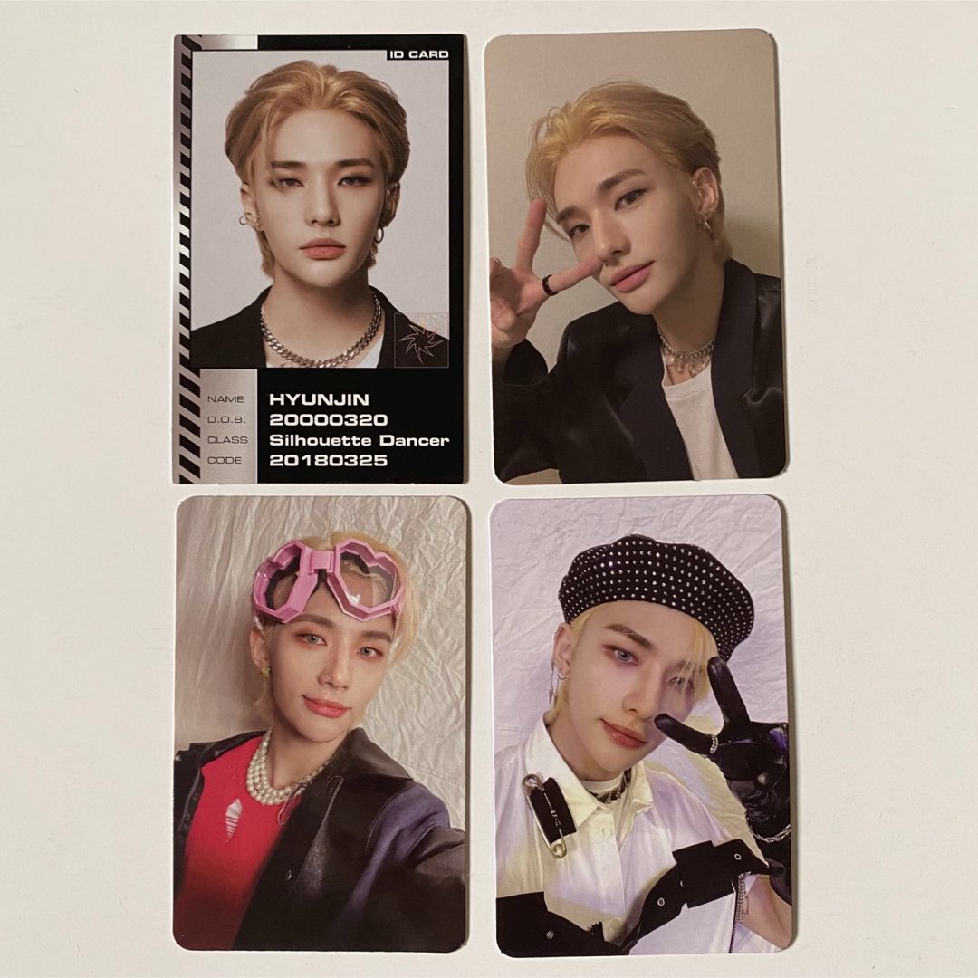 StrayKids ヒョンジン トレカ 公式 ラキドロ NOEASY 4枚セット