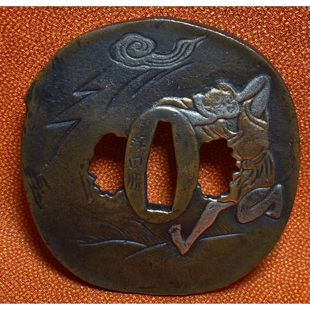 鉄地 金象嵌刀装具 鍔 刀鍔 骨董品 鉄地 鐔 武具 鉄瓶蓋 10個セット 敬