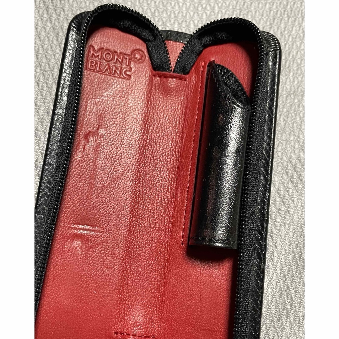 モンブランボエム万年筆グリーンとペンケース ボエム ブラック/レッド1