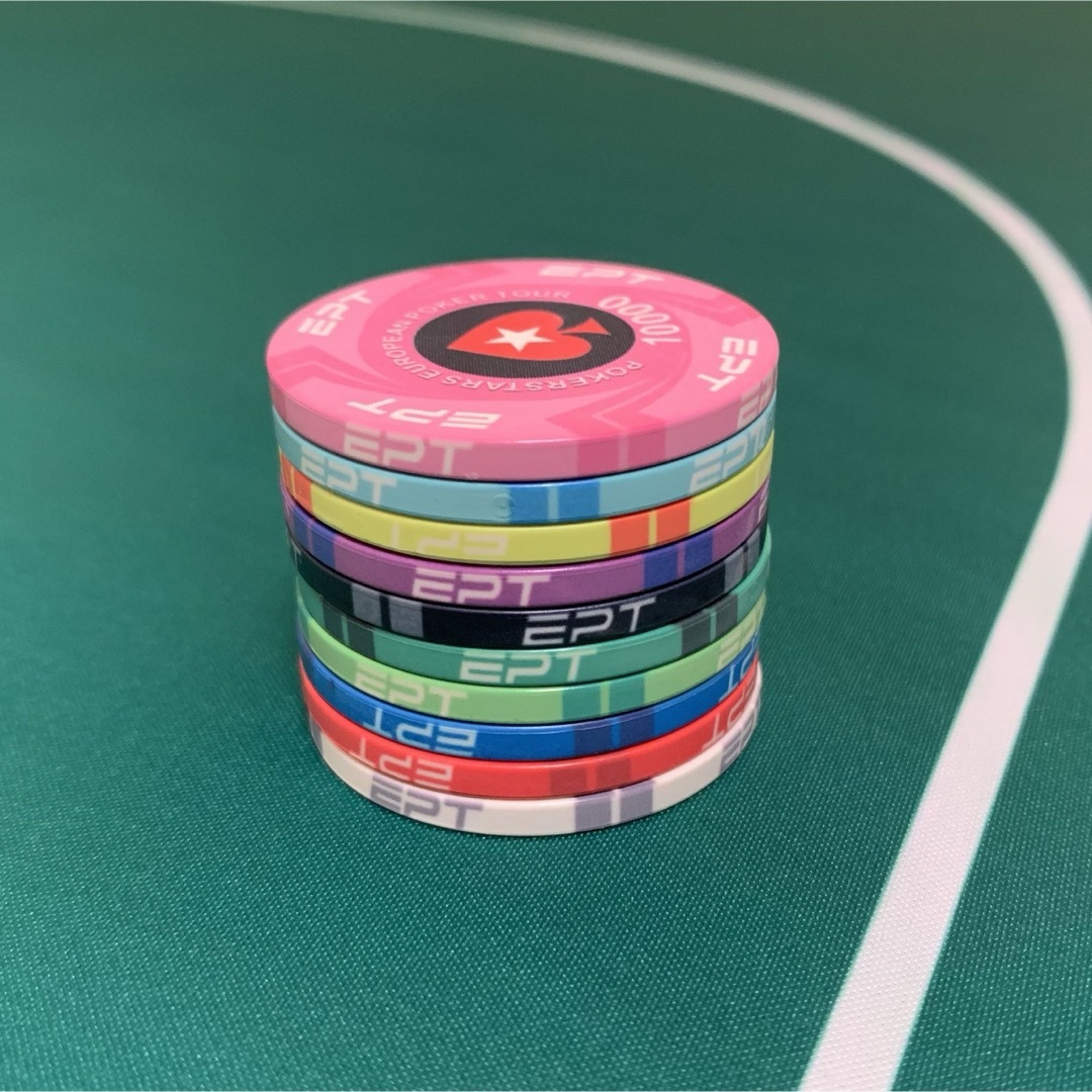 EPT セラミックポーカーチップ カジノチップ 300枚
