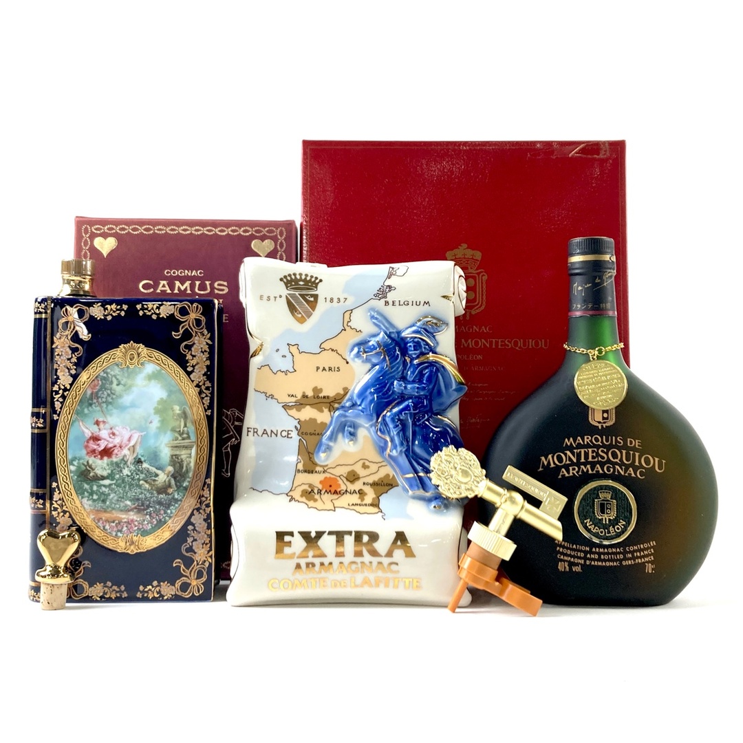 モンテスキュー ナポレオン 他 アルマニャック 4本セット ブランデー