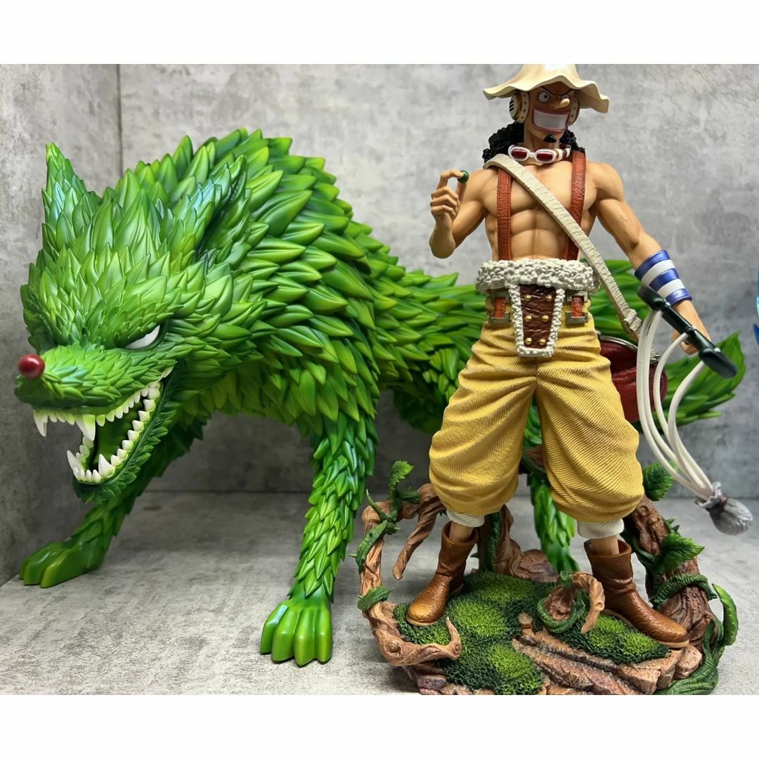 ワンピース ウソップ 衝撃狼草 セット ガレージキット フィギュアの