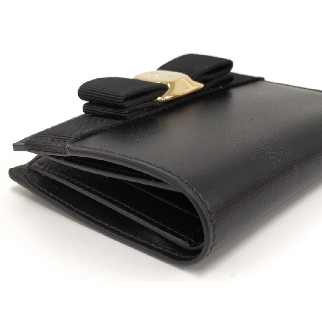 Salvatore Ferragamo 二つ折り財布 ヴァラリボン レザー