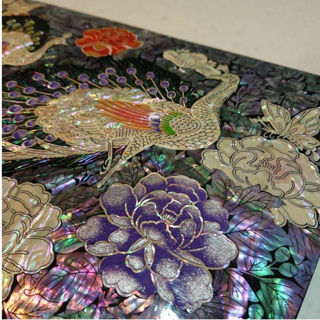 高級韓国螺鈿打抜き宝石箱ジュエリーボックス/アクセサリーボックス