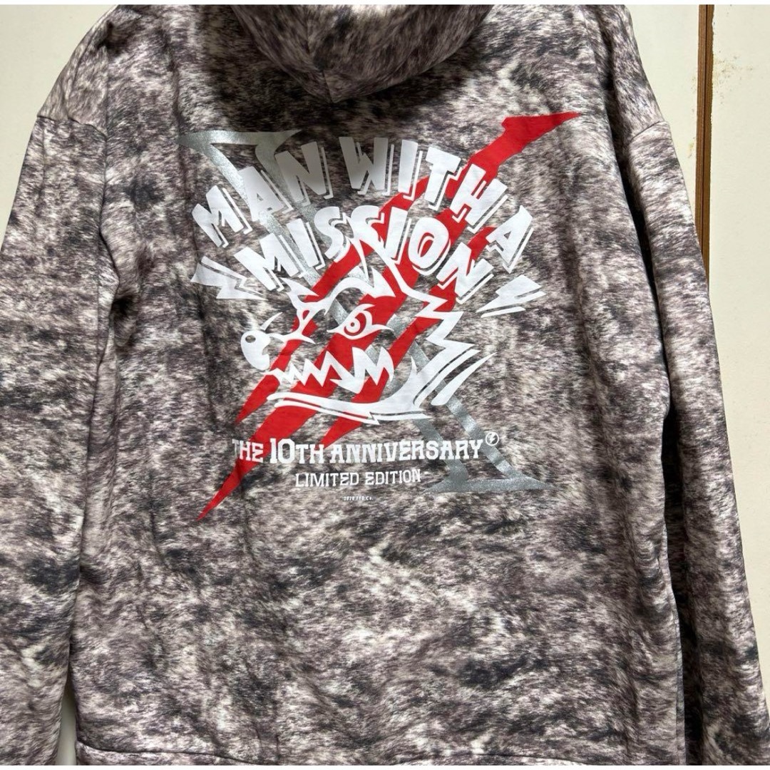 MAN WITH A MISSION 10周年 爆誕祭 パーカー Lマンウィズ MWAM Web