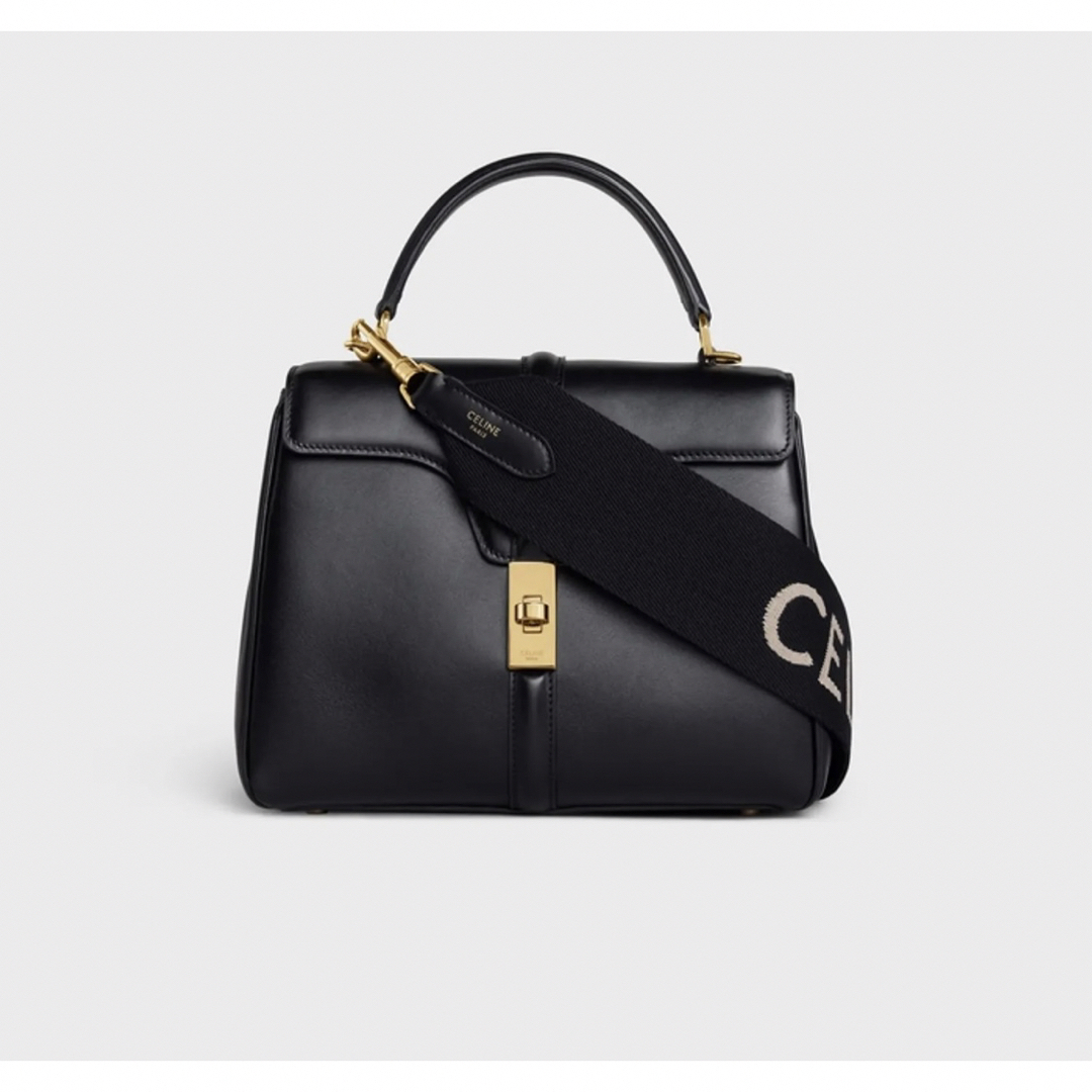 CELINE - CELINEジャカード ショートストラップ ウール ブラック