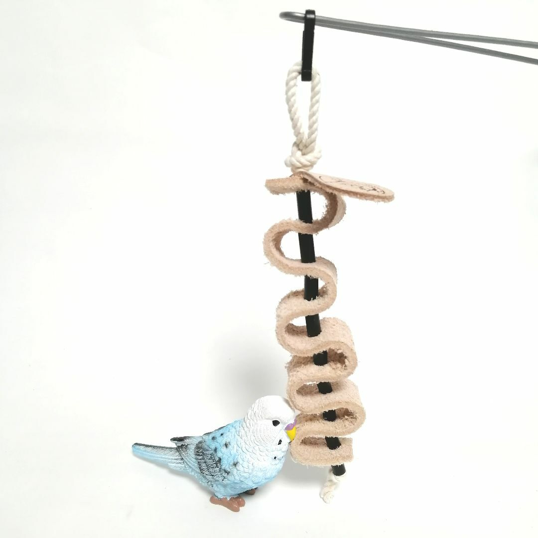 インコおもちゃ鳥おもちゃ厚切りバルサバードトイ