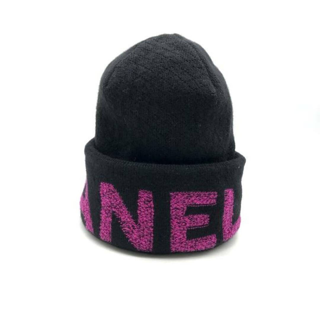 CHANEL - 展示品 CHANEL シャネル ロゴ カシミヤ ニット キャップ 帽子