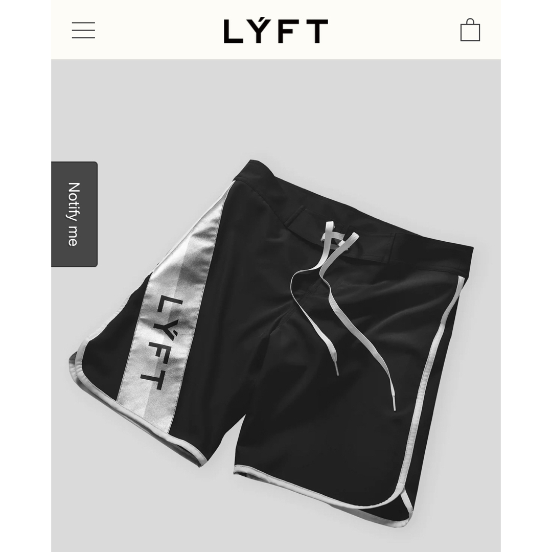 LÝFT（リフト）ボードショーツ - BLACK S