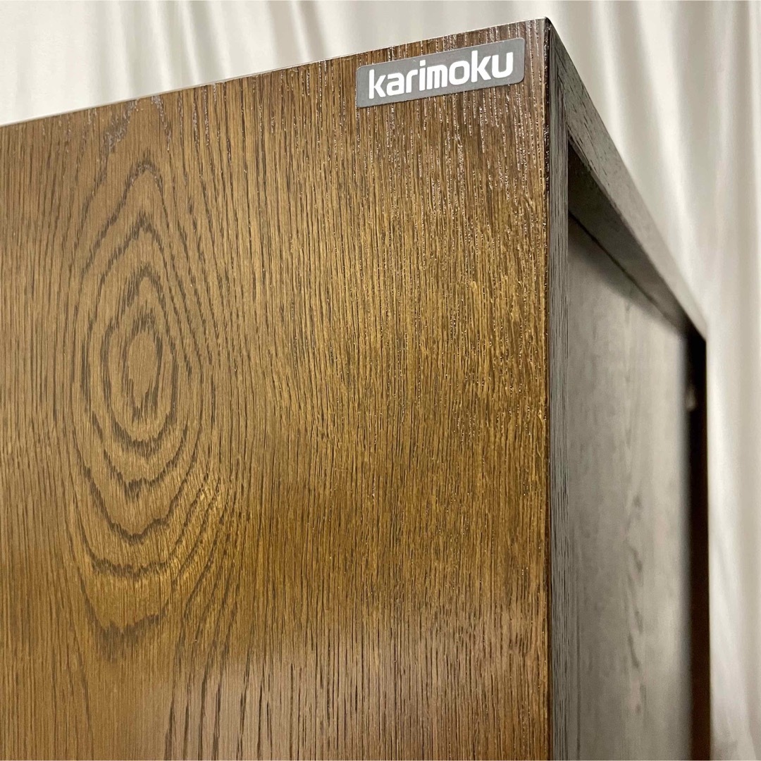 karimoku】HG2000MD+HG8000MD 飾棚 (1990年代製) 収納家具