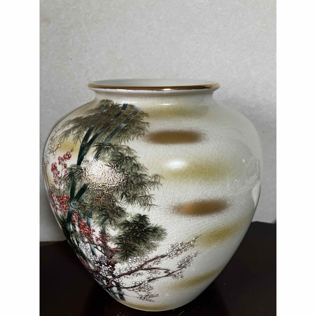 九谷焼 北出星光 色絵 瑞鳥紋陶瓶 卸売 : 九谷 花瓶 星光 北出塔次郎に