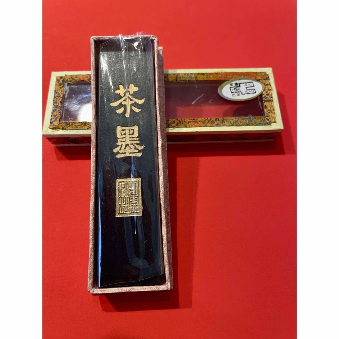 書道具 中国古墨 静盧珍蔵 超貢煙 125g 未使用 書道具 中国古墨 静盧