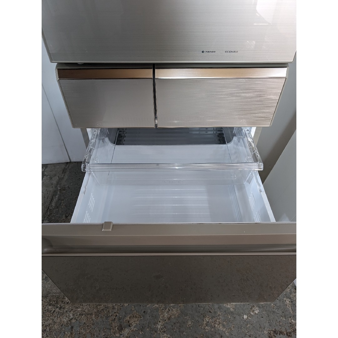 冷蔵庫 パナソニック 希少 右開き シャンパンゴールド ガラスデザイン