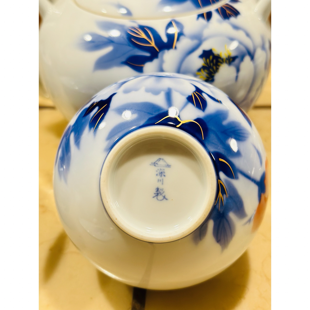 深川製磁 宮内庁御用達 西海波 居蘇器揃 宮内庁御用達 美術有田焼 深川