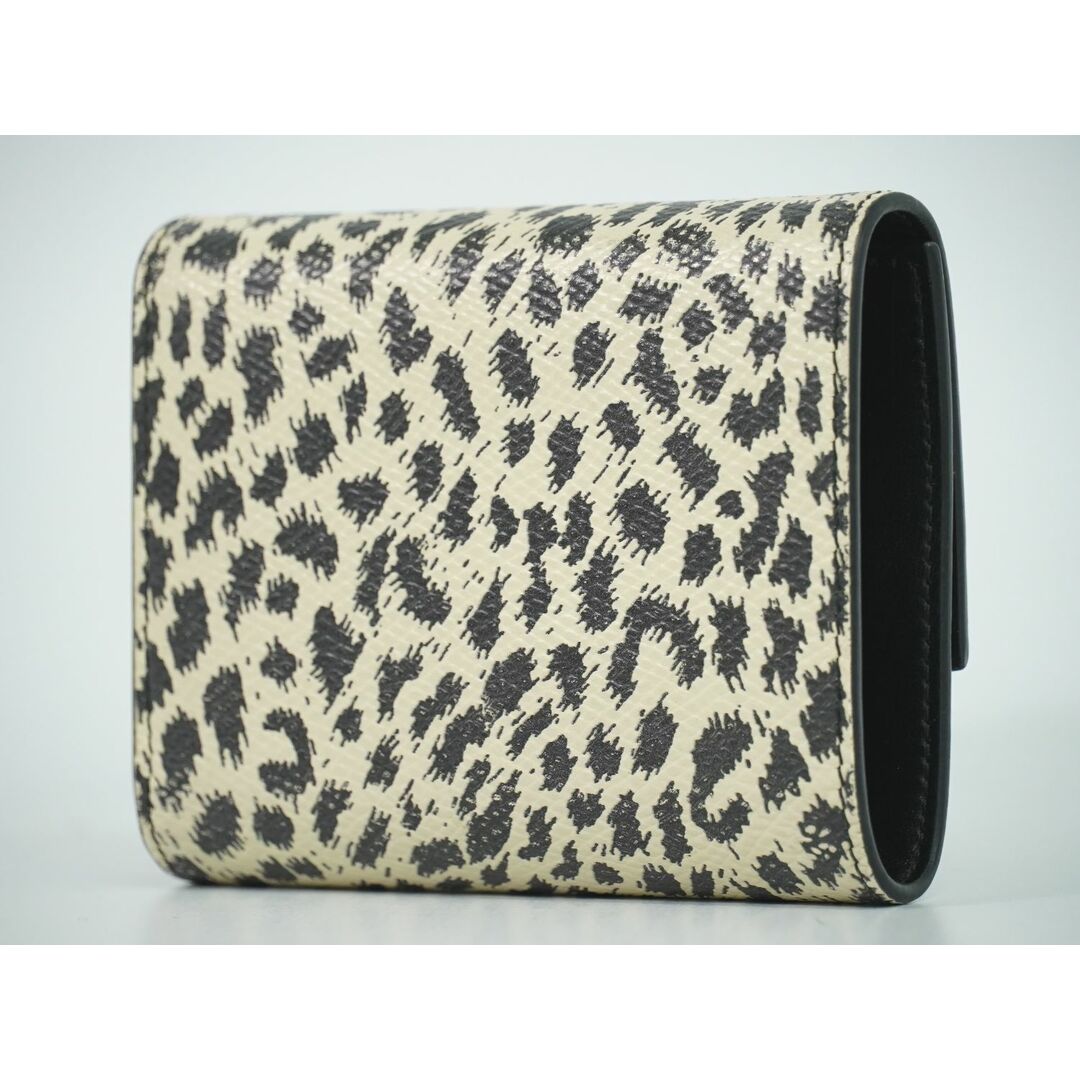 CELINE - 本物 セリーヌ CELINE スモール トリフォールド レオパード柄