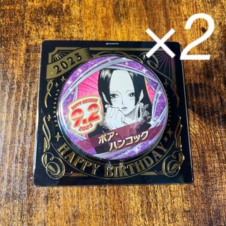 ONE PIECE ワンピース とんがり缶バッジ ハンコック バースデー ONE