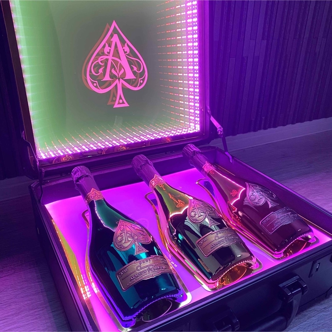 アルマンド LED アタッシュケース 信号機 グリーン レッド ゴールドの