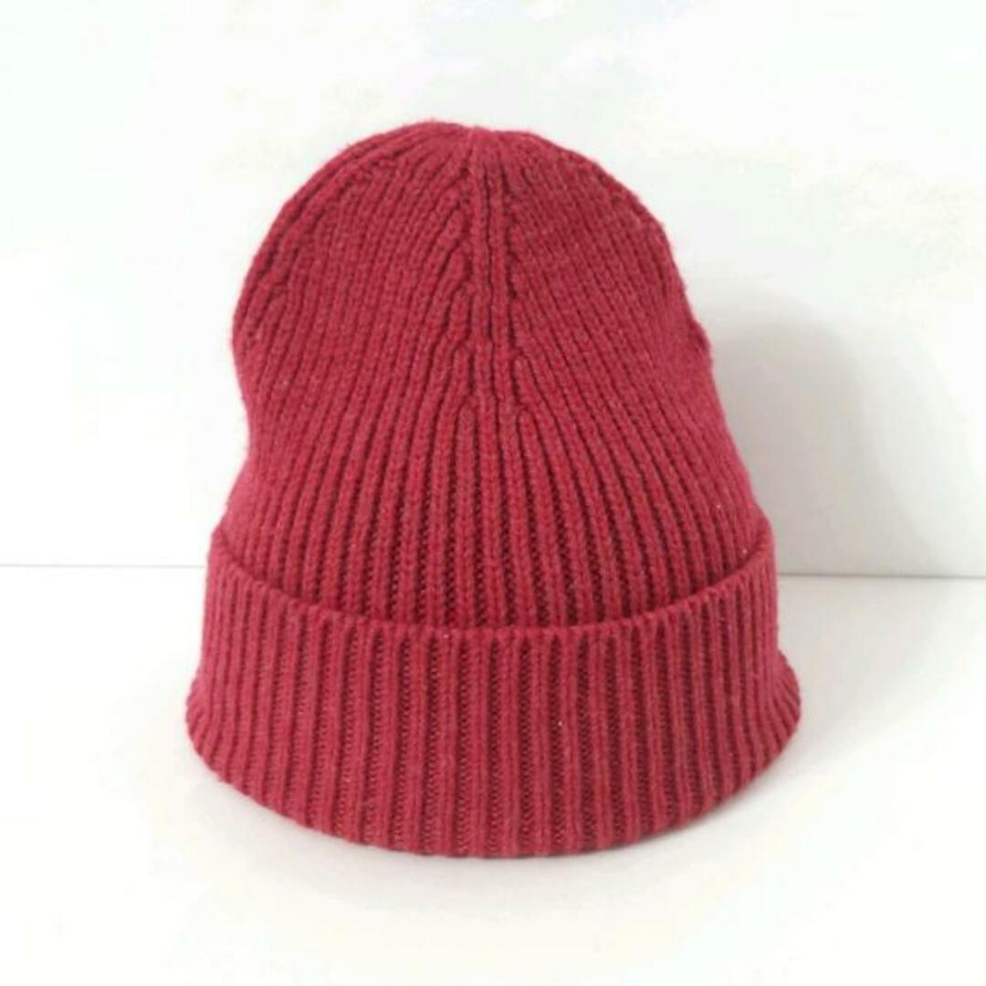 UGG - UGG(アグ) ニット帽 - レッド ナイロン×ウール×アクリルの通販