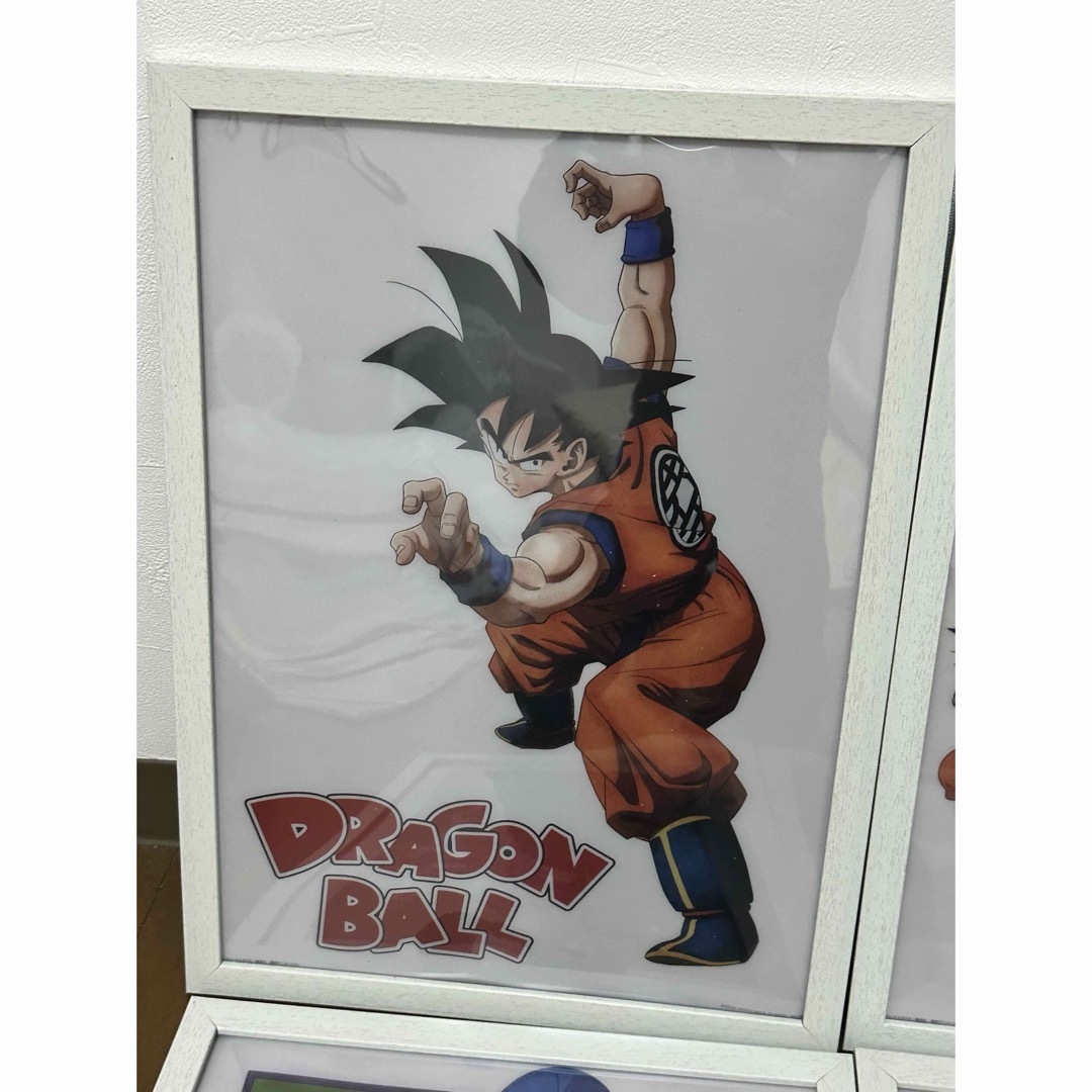 ドラゴンボール ビジュアルボード A3原画ポスター セット 白色額縁入り