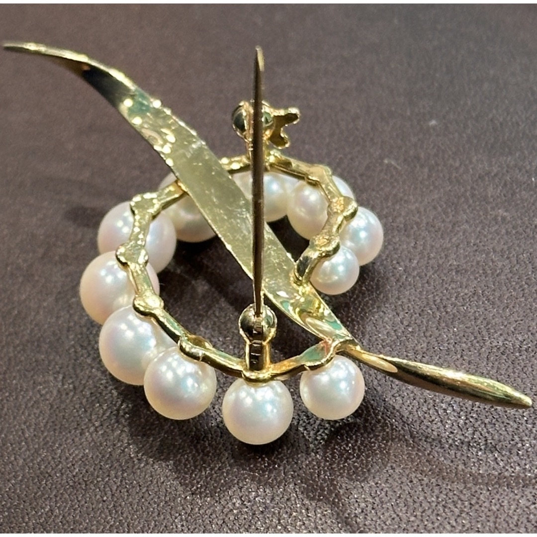 ミキモトブローチk18イエローゴールド愛子様着用✾問い合わせ殺到完売