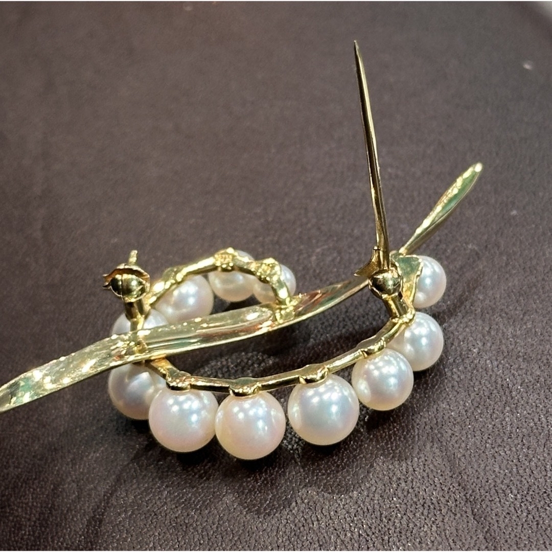 ミキモトブローチk18イエローゴールド愛子様着用✾問い合わせ殺到完売