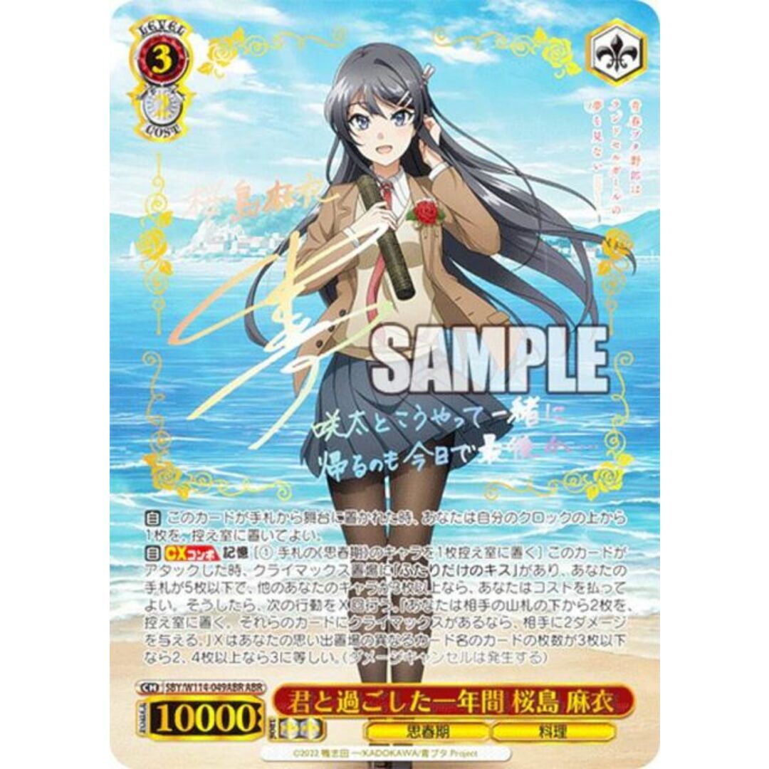 ヴァイスシュヴァルツ 青春ブタ野郎 青ブタ 君と過ごした一年間 桜島