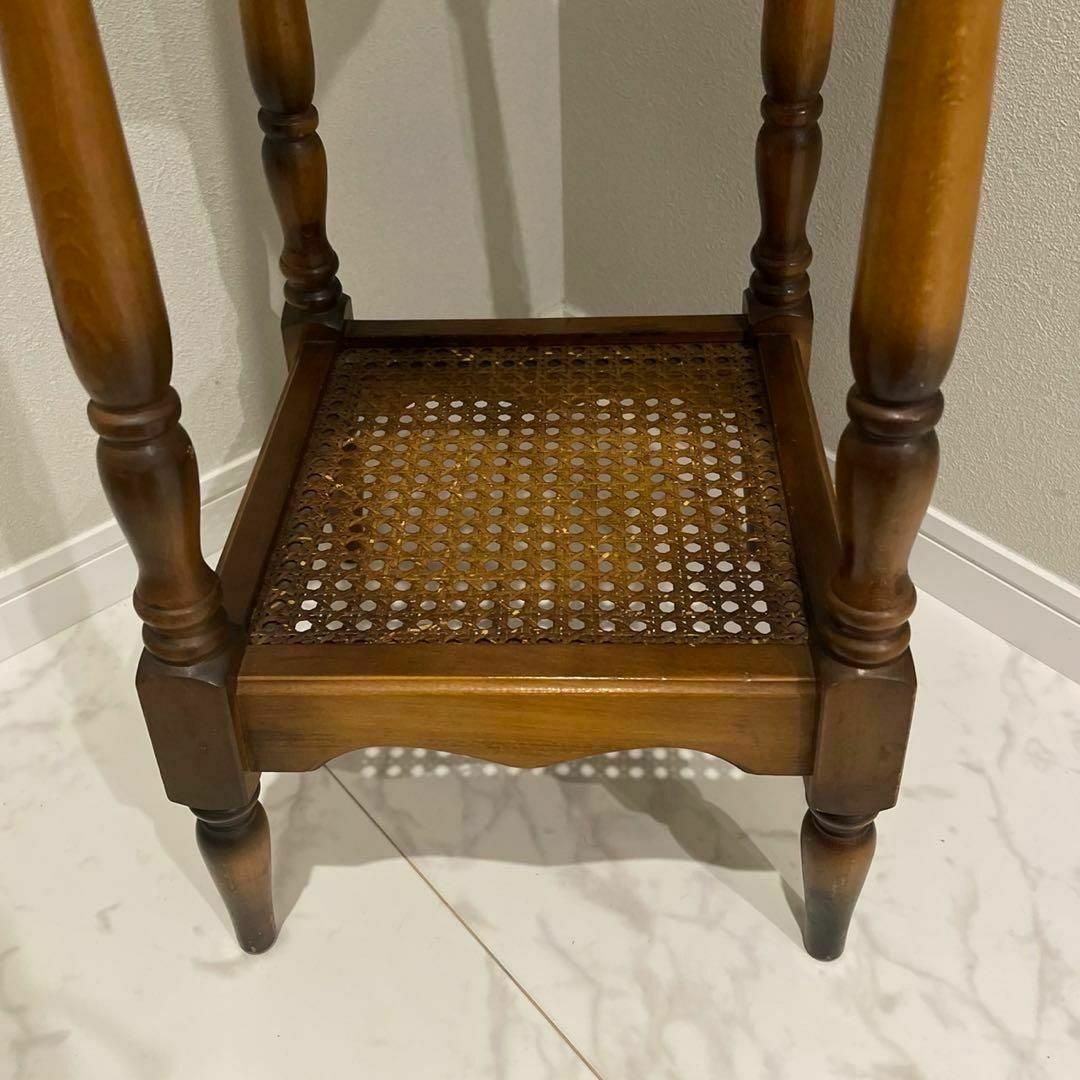 オールドカリモク 電話台 花台 コーヒーテーブル サイドテーブル 昭和