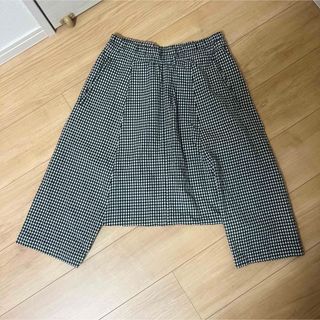 未使用級 希少Lサイズ ブラックコムデギャルソン サルエルパンツ 総柄