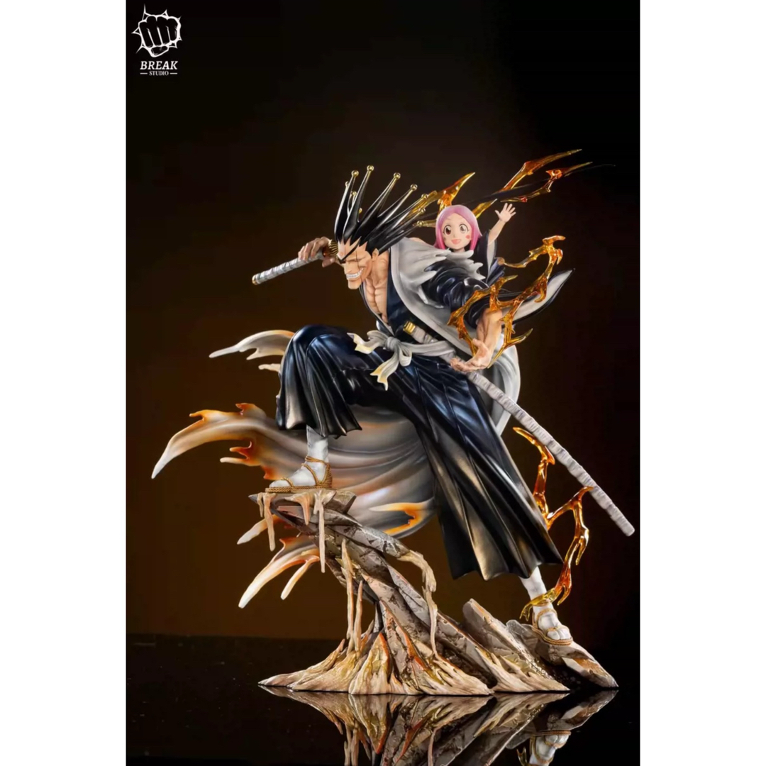 BLEACH 黒衣少年図 更木剣八 ガレージキット ガレキ スタチュー⑤