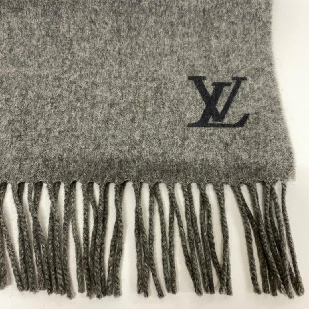 LOUIS VUITTON(ルイヴィトン) マフラー美品 - グレー×ダークグレー