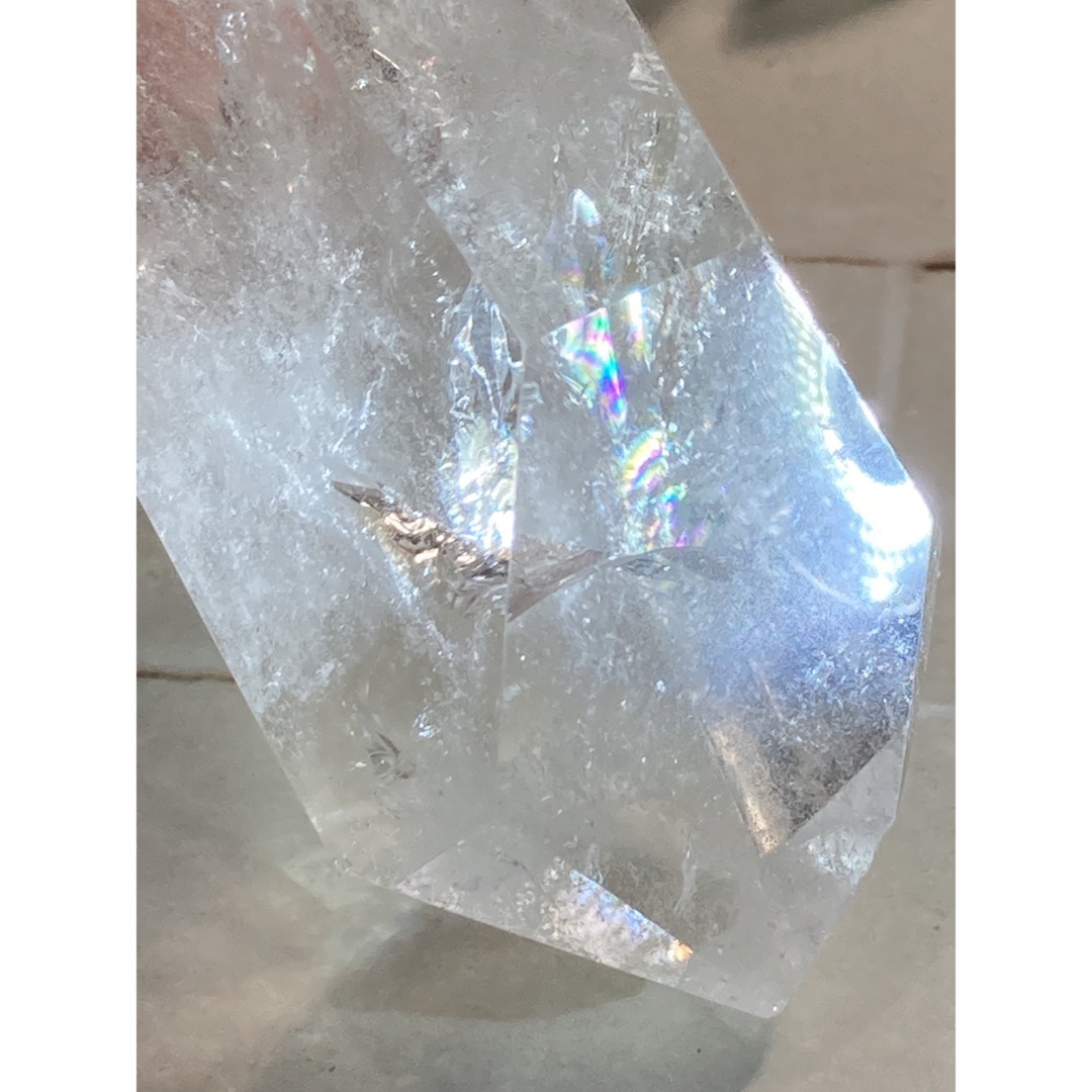 レインボークォーツ✨エンジェルブレッシングクリスタル水晶ダブルポイント