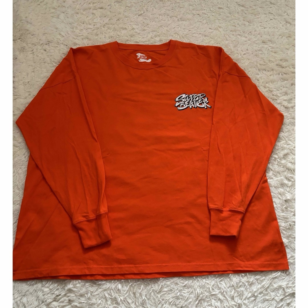 SUPER BEAVER スーパービーバー オレンジ ロングTシャツ L SUPER