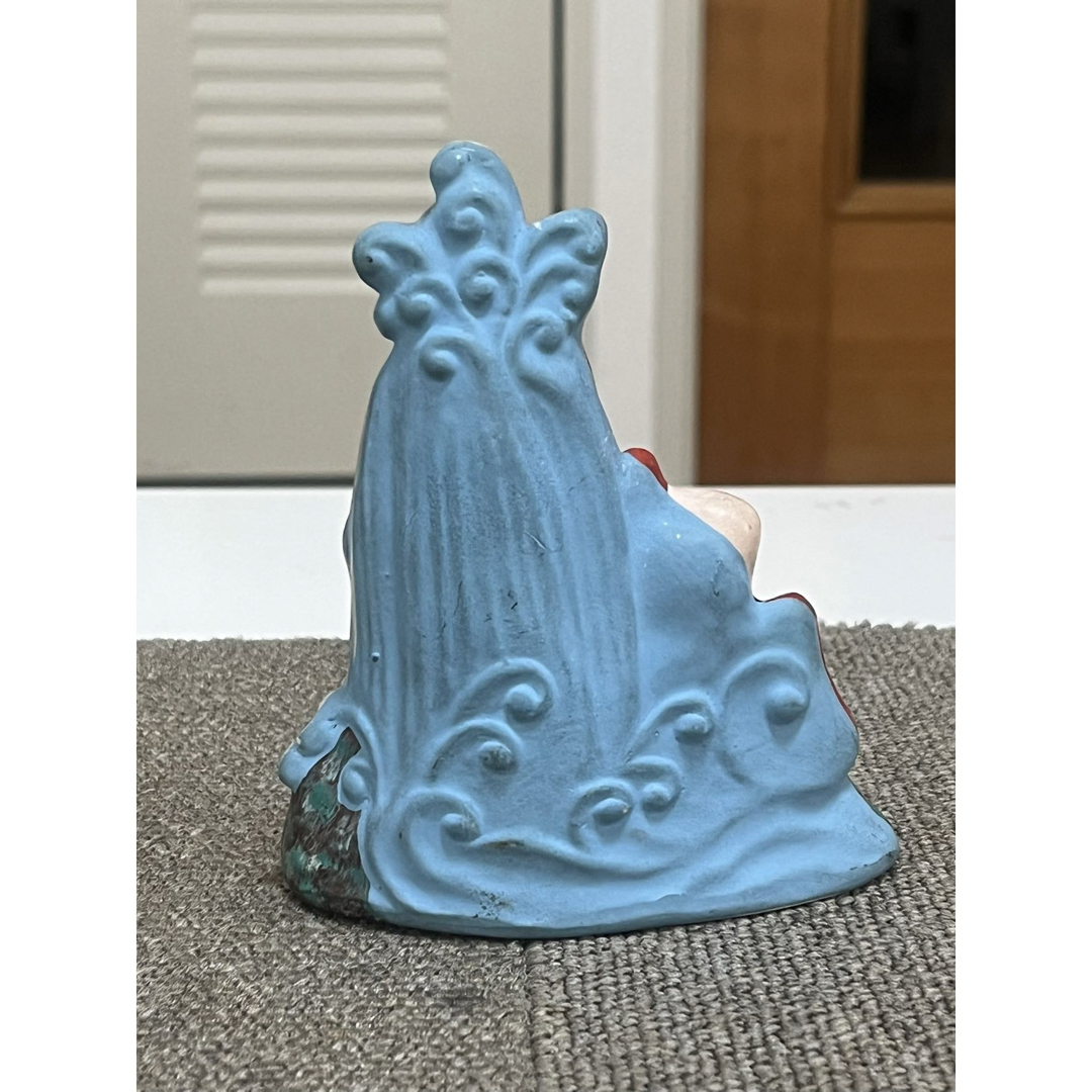 堤人形 鯉の滝登り 佐藤吉夫 飾り台付 仙台 つかみ人形 在銘 土人形