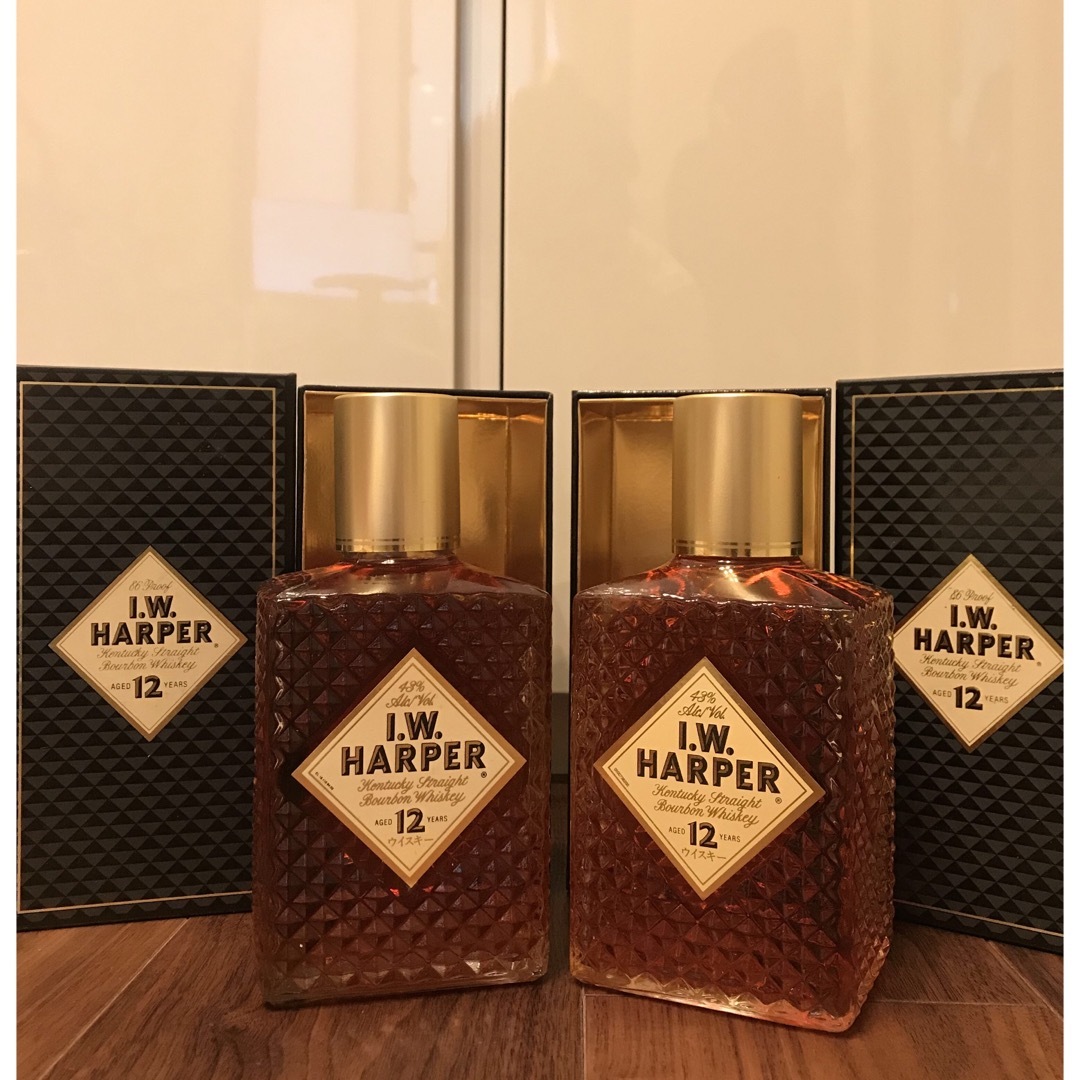 I.W.HARPER 12年 アイダブリューハーパー12年 2本セット・箱付き】I.W.