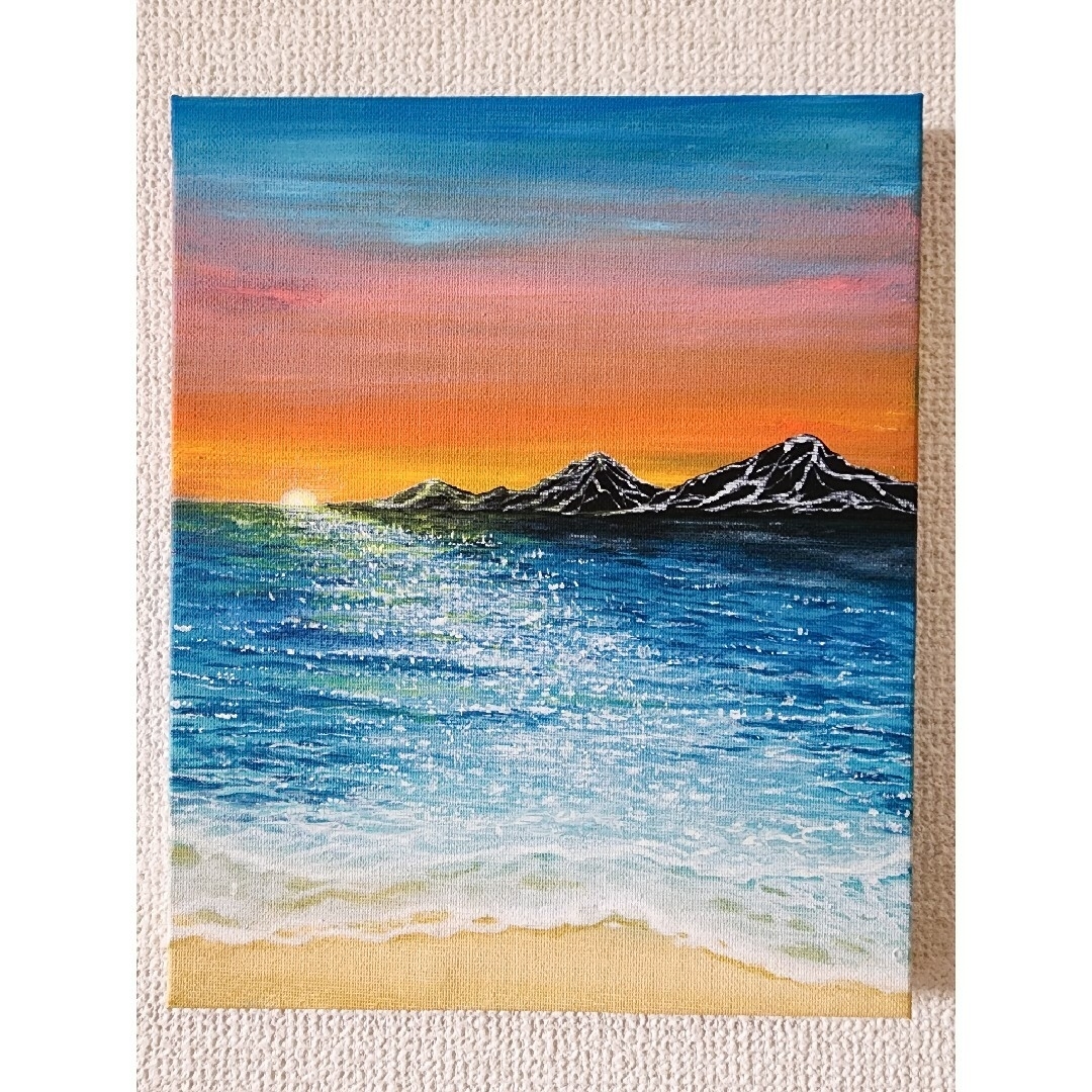 K*Z様 【月夜の晩に】アクリル画 F3 風景画 絵画 K*Z様 【月夜の晩に