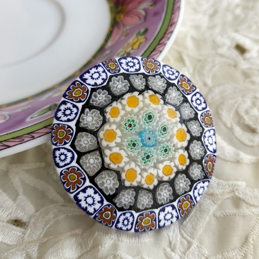 ベネチアンガラス ミルフィオリ プレート ムリーニ 江波冨士子/舩木倭