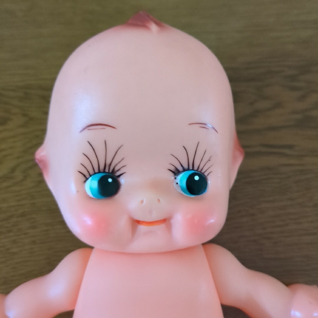 キューピー人形 昭和レトロ ヴィンテージ 羽無し百合マークの通販 by