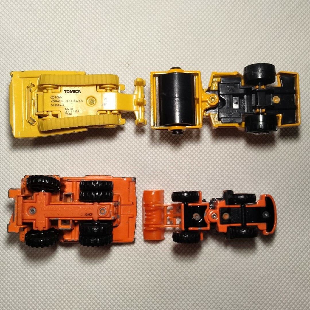 4989 ミニカー 働く車 建設土木系 工事車両セット ルース品 4989