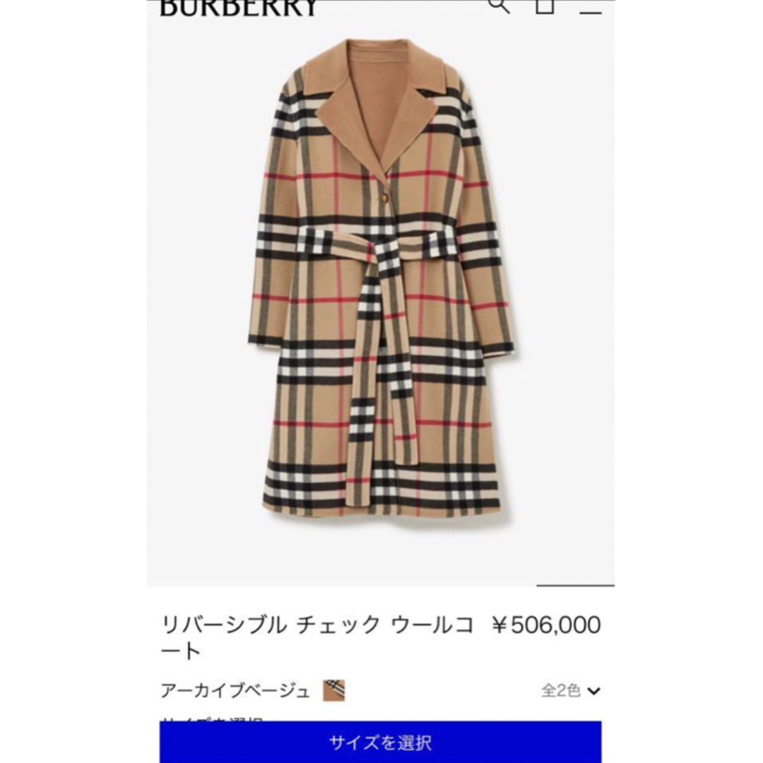 BURBERRY - 【新品未使用】BURBERRY バーバリー リバーシブル チェック